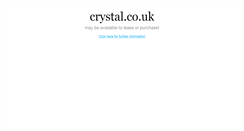 Desktop Screenshot of crystal.co.uk
